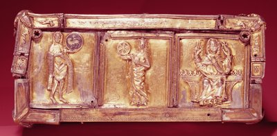 Seitenpaneel des Domnach Airgid Buchschreins, Clones, County Monaghan von Celtic
